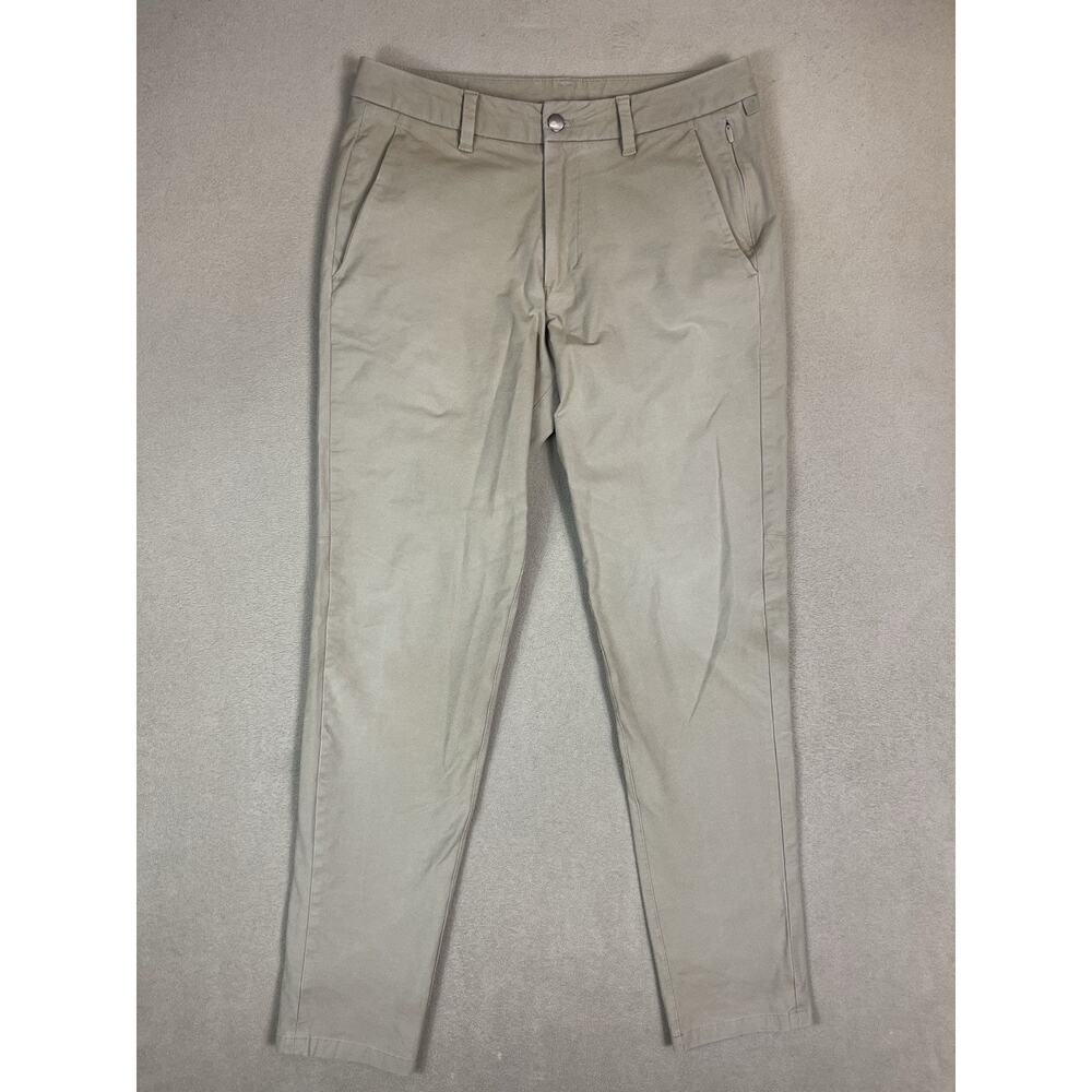 Lululemon Pants Mens 30 Beige ABC Performance Stretch Slim Fit Mid Rise Chino